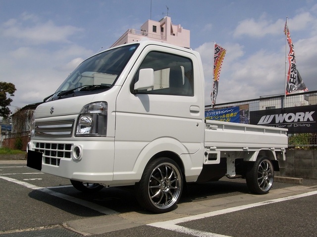 即納最安値DA16T スズキ キャリイ 14インチ タイヤホイールセット YOKOHAMA GEOLANDAR A/T G015 ヨコハマ ジオランダー 155/65R14 ラジアルタイヤ