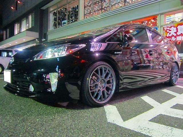トヨタ プリウス Homura レイズ 2 8 Gt 国産車 18インチ 8 0j マットグラファイト 装着ギャラリー カーポートマルゼン アルミホイールとタイヤの専門店