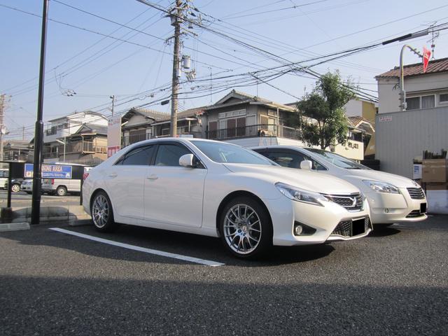 トヨタ マークx 平成21年10月 令和1年12月 型式 Dba Grx130 2 5l 250g 250s 250rds 駆動方式 2wd レイズ Homura 2 7 国産車 装着写真から選んでショッピング カーポートマルゼン公式サイト アルミホイールとタイヤの専門店