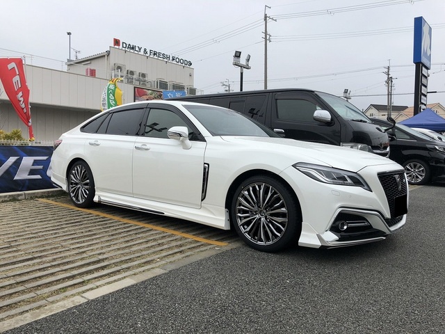 トヨタ クラウン | クレンツェ(ウェッズ) フェルゼン 358EVO 19インチ(8.0J) SBC/ポリッシュ | 装着ギャラリー |  カーポートマルゼン【アルミホイールとタイヤの専門店】