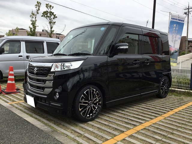 スズキ スペーシア レオニス ウェッズ Sk 16インチ 5 0j Pbmc パールブラック ミラーカット 装着ギャラリー カーポートマルゼン アルミホイールとタイヤの専門店