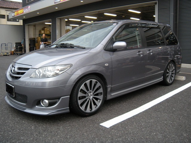 マツダ Mpv レンブラント フェリス 19インチ 8 0j ガンメタポリッシュ 装着ギャラリー カーポートマルゼン アルミホイール とタイヤの専門店